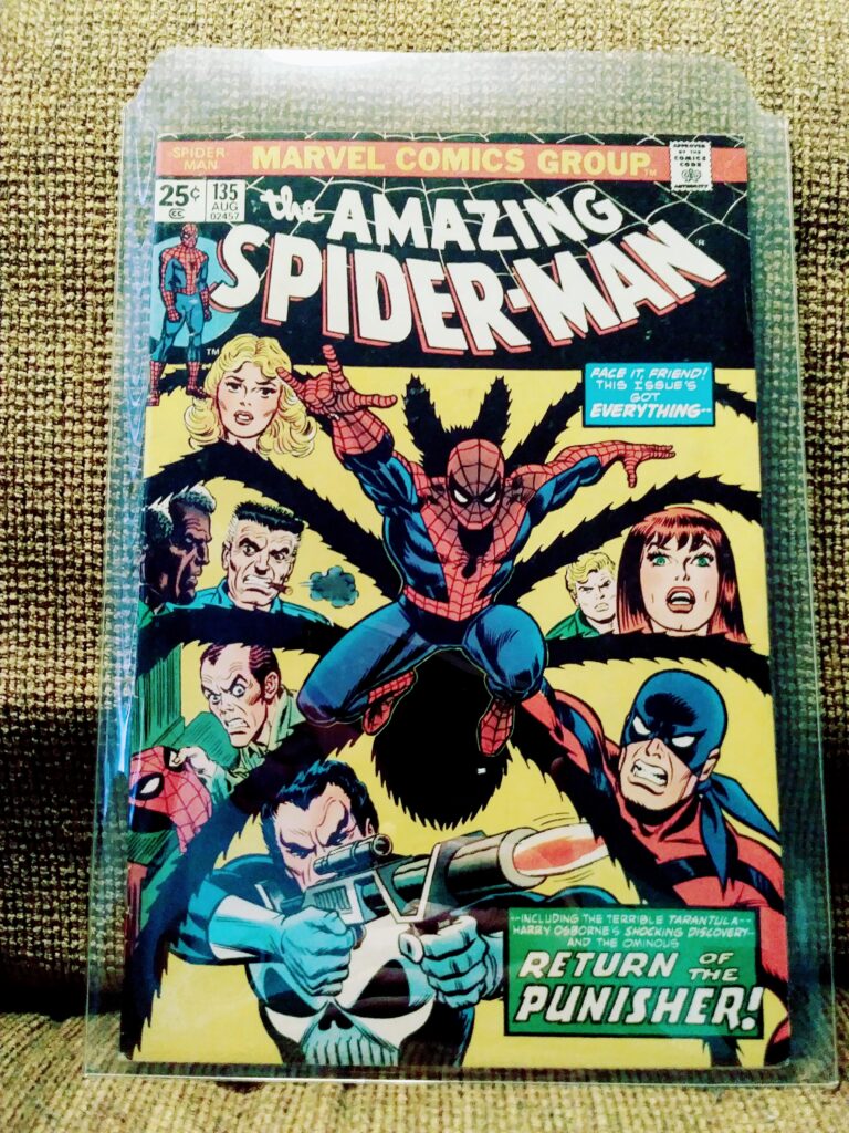 Amazing Spider-Man comic book in a mylar sleeve.
